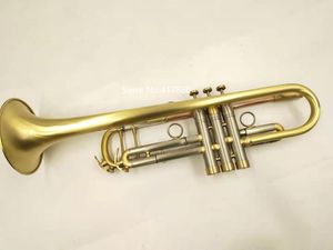 New Arrival MARGEWATE Bb Tune Trumpet Brass Plated Professional Musical Instrument With Case Mouthpiece Free Shipping