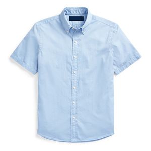 Düğmeleri Artı toptan satış-Erkek Casual Gömlek Katı Renk Küçük At Kısa Kollu Nakış Renkli At Artı Boyutu Erkekler Klasik İş T shirt Düğme Yaka Slim Fit Yüksek Kaliteli Gömlek