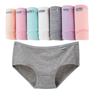 7 Pcs Underwear Women Plus Size Panties Girl Briefs Sexy Lingeries Calcinha Cotton Shorts Underpants Solid Panty Cueca Intimates LJ200822