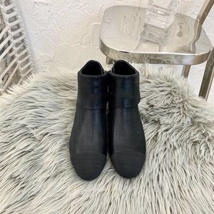 핫 Sale- 품질 양가죽 그 로그 랭 발목 부츠 럭셔리 여성 패션 bottines 정품 가죽 부츠 디자이너 브랜드 스플 라이스 편지 옷