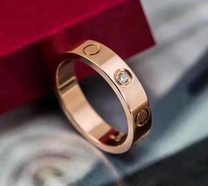 18K gouden diamant sieraden ring luxe designer ring verlovingsringen voor vrouwen mode luxe accessoires met doos