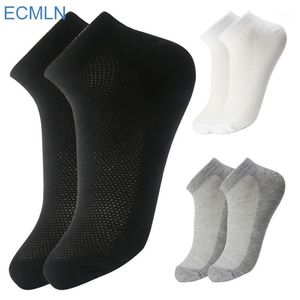Men's Socks Wholesale- 10Pair Black/White/Gray 3 Color Men Male Summer Casual Short Breathable Cotton Ankle Dress Business Socks1