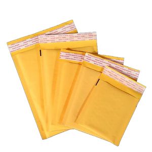 15 * 21 cm Kraft Kabarcık Zarflar Kağıt Ambalaj Çanta Yastıklı Mailers Paket Kabarcıklar Zarf Kurye Saklama Çantası