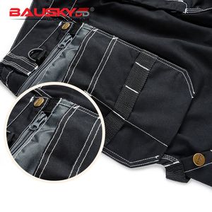 ملابس العمل ملابس رجالية سوداء سراويل سراويل متعددة جيوب موحد جيوب للأدوات شحن مجاني B128 LJ201007