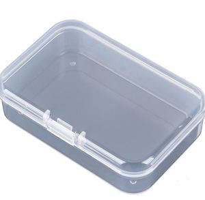 Boxes Bins Huskee Organisation Hem GARDEN85X55X25mm Transparent PP Rektangar Förpackning Plastlåda Små objekt Storage