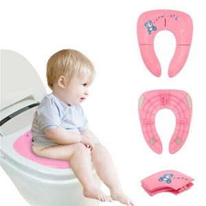 Baby Travel Folding Potty Seat toddler portable Toilet Training seat children urinal cushion children pot chair pad /mat LJ201110