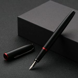 Stylos-plumes Mats achat en gros de Nouveau artivery Pimio Matte Black Series Fountain Pen Luxury Metal Ink stylos avec cadeau de Noël cadeau