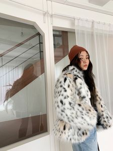 Obrix femminile cappotto di pelliccia sintetica a vita larga manica intera casual trendy streetwear moda cappotto di pelliccia per le donne 201212