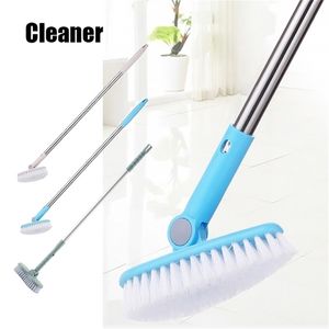 Durable Toilet Cleaning Brush Removable Bathroom Wall Floor Scrub Brush Long Handle BathTub Shower Tile Cleaning Tool-30 201214