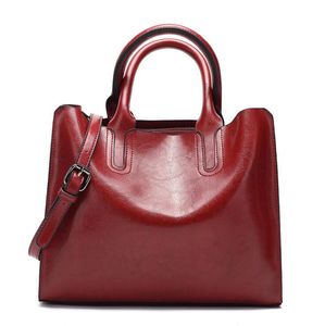 HBP 2021 Moda żeńska torba panie jednoosobowe przekątna o dużej pojemności torebka olejowa skóra duże wyprzedaż brązowy czarny różowy niebieski