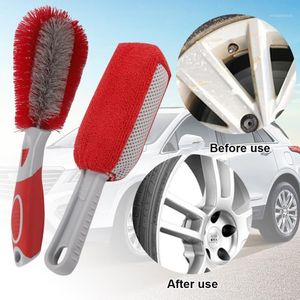 Wholesale truck wheels rims resale online - Car Sponge Wheel Brush Rim Scrubber Cleaner Duster Handle Cleaning Tool Motorcycle Truck Wheels Detailing