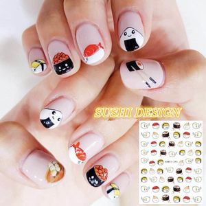 HANYI series HANYI-293-91 sushi designs cute egg COOL 3d nail art stickers decal template diy nail tool decorations