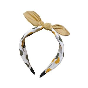 Królik Uszy Tkaniny Paski Print Wide Side Book Headband Hair Sticks Hoop Children Dot Solid Hair Band Dla Dziewczyny Akcesoria do nakrycia