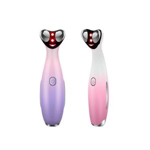 Electric RF Eye Massager Föryngring Ta bort mörk Circle Anti Wrinkle Lead-In Instrument Uppvärmning Vibrerande Skönhetsvård