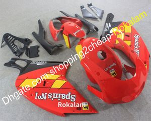 Populär Cowling för Aprilia R S 125 2001 2002 2003 2004 2005 RS 125 01-05 Gul röd motorcykel Hull ABS plastfeoking motorcykelmontering