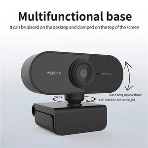 US Stock 1080p HD Webcam USB Webkamera med mikrofon3873