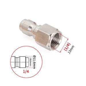 YS metal ss304 1/4 female thread to 1/4 quick connector suitable for high pressure washer car wash water gun