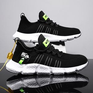 Erkekler için Yüksek Kaliteli Koşu Ayakkabı Nefes Mesh Ultralight Sneakers Siyah Atletik Spor Ayakkabı Eğitim Run Bırak-Nakliye