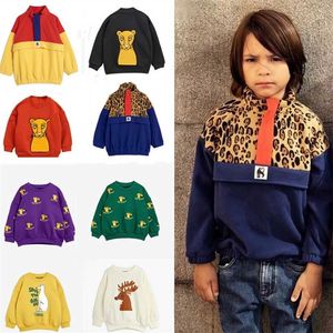 Kids Fall Clothes Mini Brand Boys Jackets Sweatshirt Pants Cartoon Leopard T-Shirts Baby Girls Coat Cotton Outwear Tops 220115