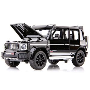 1:32 Druckguss Metall Spielzeug Auto Modell Fahrzeug SUV Neue G700 High Simulation Sound und Licht Zug zurück Auto Kollektion Kinder Spielzeug Geschenke LJ200930