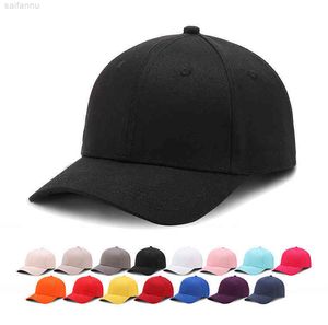 Factory wholale Custom Blank Cotton Sport Hats 6 Panel Plain Baseball Cap