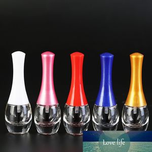 20pcs bottiglia di smalto per unghie in vetro trasparente vuota con un pennello per coperchio contenitori cosmetici vuoti mini bottiglie di vetro per unghie carine