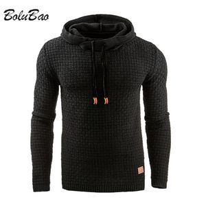 BOLUBAO 2021 Felpe di Marca Maschile Plaid Felpa Con Cappuccio Mens Tuta Cappotto di Sudore Casual Abbigliamento Sportivo Con Cappuccio Maschile 220211