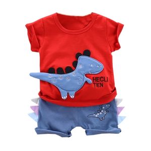 Динозавр Тенниски Младенца Втулки оптовых-Динозавр Baby Boys Одежда с коротким рукавом