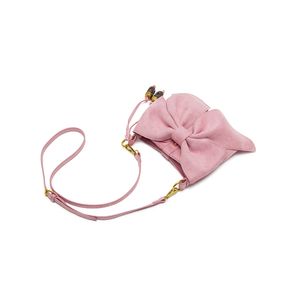 Pochette Nuova pochette Borsa a tracolla da donna di alta qualità con farfalla rosa Borsa a tracolla da donna alla moda semplice e cool stile retrò