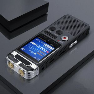 Freeshipping Professional Detafone Voz-ativado por Voz Mini Digital Voice Recorder Caneta 8GB Gravação PCM Dual Mic Denoise Hifi MP3 Player