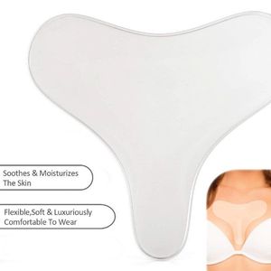 DHL Reusable Anti Wrinkle Chest Pad Silicone Transparent Removal Patch Face Skin Care Breast Lifting Chest Patch Flesh