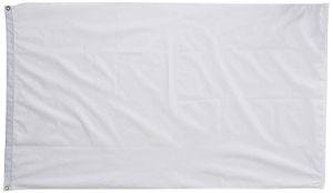 3x5 ft White Flag Solid Plain White Banner 90x150cm Festival Party Gift Sports 100D Polyester Indoor Outdoor Digital Printed Hot selling