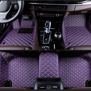 Ligoligo مخصصة حصيرة أرضية للسيارة ل Skoda Octavia Fabia Rapid Superb Kodiaq Yeti Double Foot Foot Mats Carning Car Assories H220415