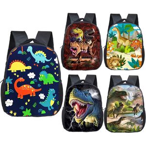 12 tums djur dinosaurie ryggsäckar 3d barn skolväska baby småbarn pojkar ryggsäck för barn dagispåsar 201117