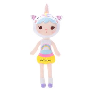 New Original Metoo Doll Cartoon Stuffed Animals Soft Plush Toys for Birthday Children Gifts Personalised Customized Name 201203