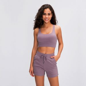 Sutiã esportivo feminino L2026 sexy com alça cruzada, roupas de ioga clássicas femininas, moda, tops de corrida, colete fitness com copas removíveis