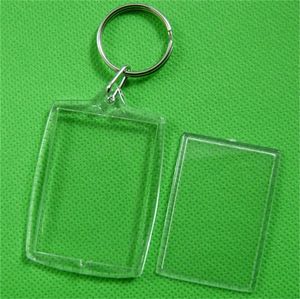 Plast nyckelringar diy studio akryl transparent fotoram nyckelring fyrkantig hjärta formad nyckel spänne originalitet mens kvinnor dy m2