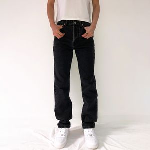 Baggy jeans för kvinnor pojkvän mamma jeans hög midja svart lös rakt denim byxor mode vintage kvalitet streetwear 201029