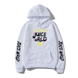 Juice wrld brev tryckta hoodies hajuku hip hop rapper hooded sweatshirt pullover 2020 nya män / kvinnor mode sångare hoodie x1022