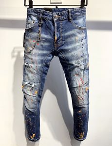 Neue Marke für modische europäische und amerikanische Herren-Freizeitjeans, hochwertiges Waschen, reines Handschleifen, Qualitätsoptimierung LA352