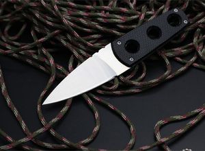 Super Edge Fixed blade knife AUS-8A Single Edges Blades Full Tang Black G10 Handle Straight Knives With Kydex