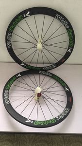 Новейшие велосипедные велосипедные колеса Углеродные колеса белый зеленый кролик велосипед