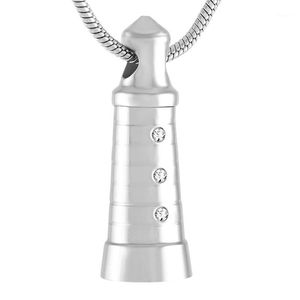 Chains IJD9396 Stainless Steel Bell Inlay Crystal Cremation Necklace For Ashes Urn Memorial Keepsake Pendant Jewelry1