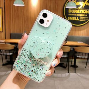 Bling Glitter Phone Case для iPhone 13 14 12 Case 11 Pro Max 6 6S 7 8 плюс x XR XS Max Star Sequin Cover Coque Coque