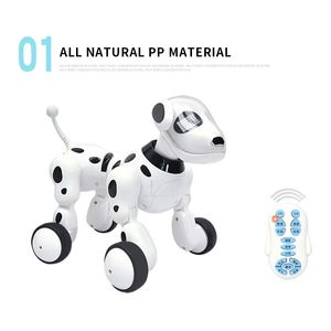 Интеллектуальный RC робот собака игрушка умные электронные домашние животные собака детская игрушка милые животные RC интеллектуальный робот подарок дети дня рождения LJ201105