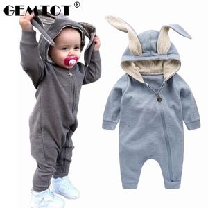 Wholesale baby boy years old clothing for sale - Group buy GEMTOT New Spring Autumn Baby Rompers Cute Cartoon Rabbit Infant Girl Boy Jumpers Kids Baby Outfits Clothes for years old k1 Y1221