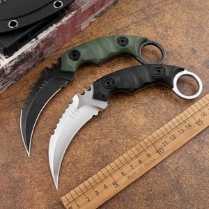 D2 Stalowa Ostrze Samoobrona Karambit CS Go Rescue Outdoor Claw Polowanie Survival Camping Wojskowy Tactical EDC Narzędzie Nóż