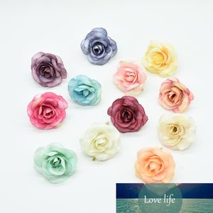 Wholesale diy rose brooch for sale - Group buy 20pcs MINI silk roses fake flowers wall for home wedding decor flores diy bridal brooch christmas garland artificial flowers