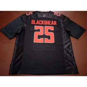 2324 Rutgers Scarlet Knight Raheem Blackshear # 25 real bordado completo College Jersey Tamanho S-4XL ou personalizado qualquer nome ou número jersey