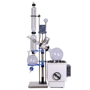 ZZKD Lab Supplies 10L Rotary Evaporator Laboratory Equipment RE1002 with Cooling Coil and Heating Bath 110v 220v Big Rotavap